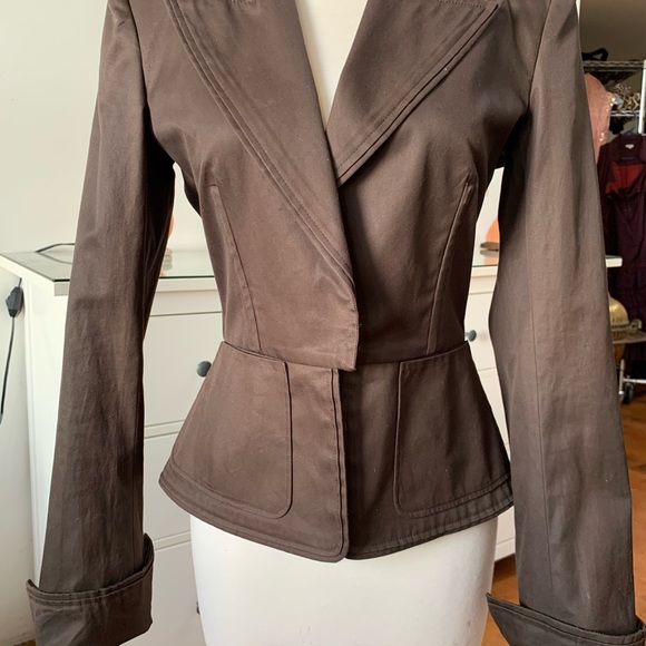 Yves Saint Laurent Fitted Jacket - brown - Picture 6 of 9